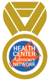Health Center Advocacy network gold ribbon