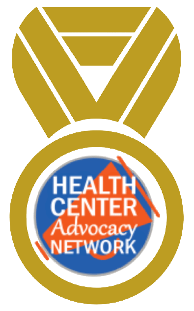 Health Center Advocacy network gold ribbon