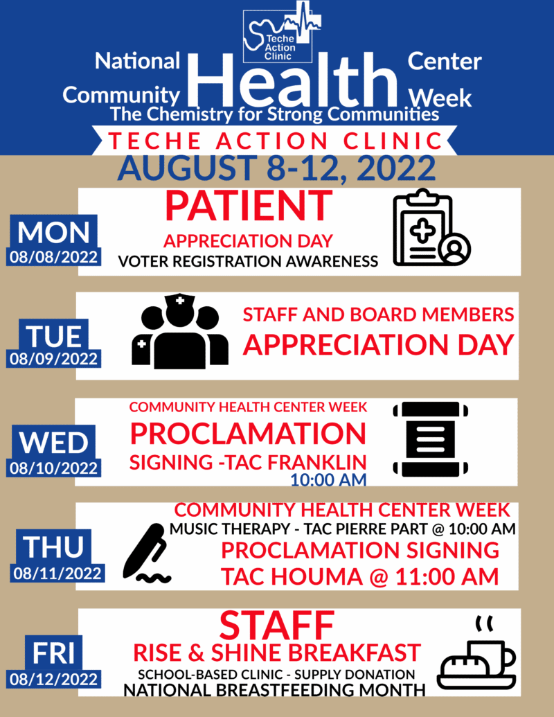 National Community Health Center Week Teche Action Clinic